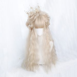 Stylish Long Curly Hair Wig for Women with Small Curls