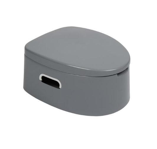 Portable Gray Toilet with Anti-Slip Pad for Enhanced Stability and Comfort - Image 6