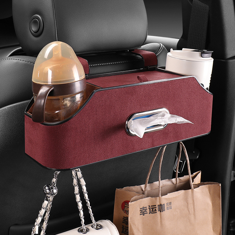 Versatile Car Tissue Box and Water Cup Holder with Buggy Bag Functionality - Image 10