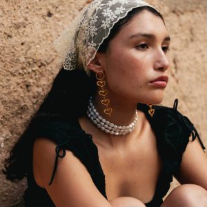 Stylish Retro Hollow Heart-shaped Patch Earrings - Exaggerated Ins Design