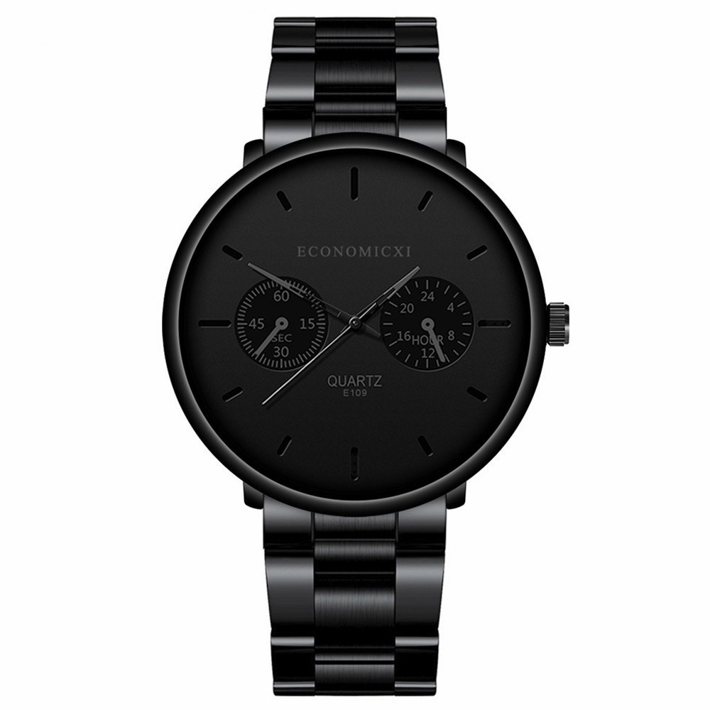 Versatile Men's Sports Watch for Students with Steel Strap - Multifunctional Design - Image 5