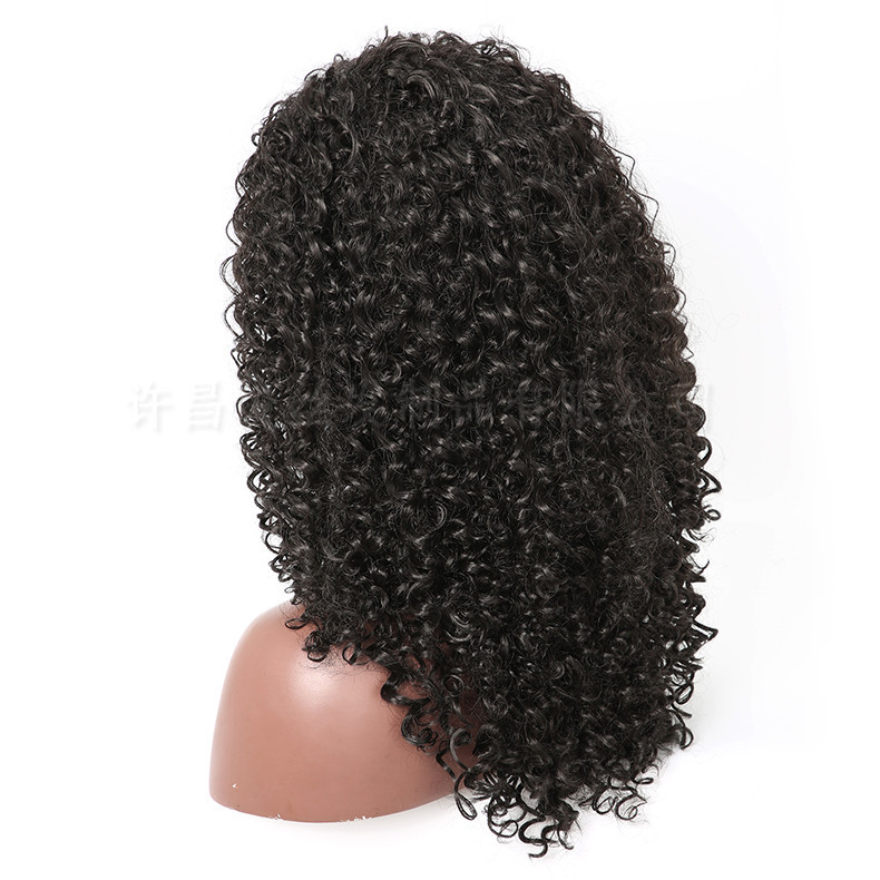 Cross Border Hot Sale African Wig | Fluffy Long Curly European & American Hair | High-Temperature Silk Chemical Fiber Headgear