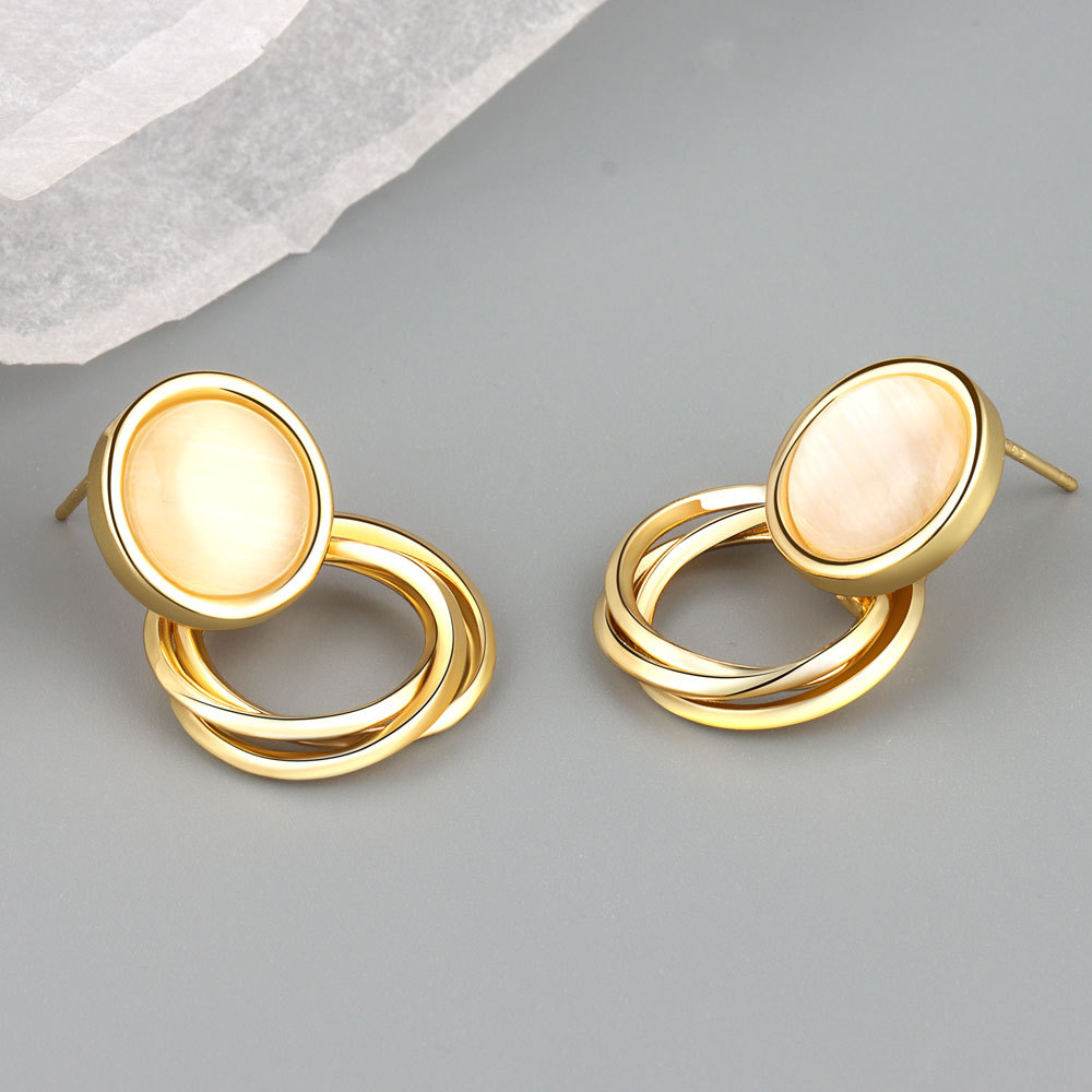 Unique Geometric Earrings for Women - Niche Style Jewelry - Image 3