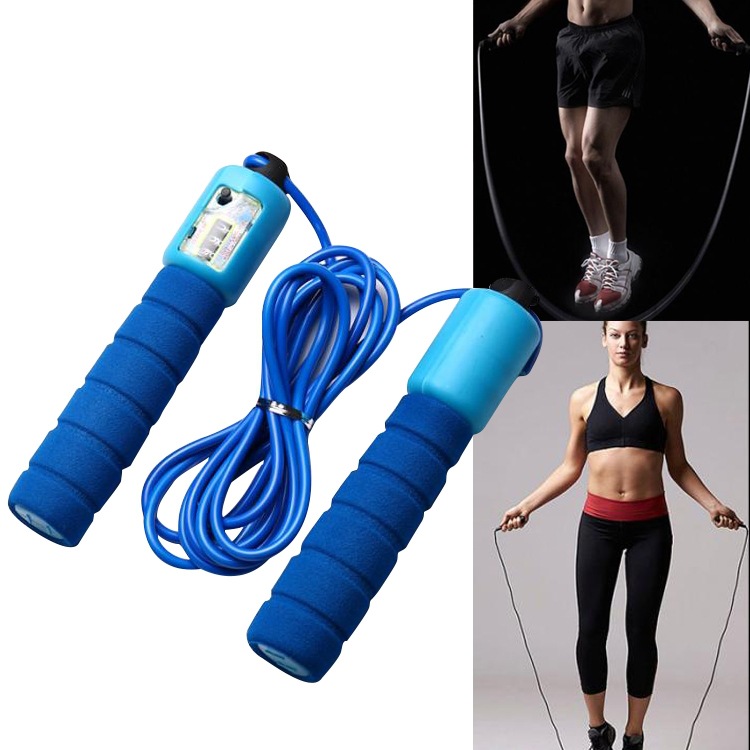 Adjustable Length Skipping Rope with Counter - Wear-resistant Foam Cotton Handle for Portable Jump Rope Exercise & Sports Training Equipment - Image 3