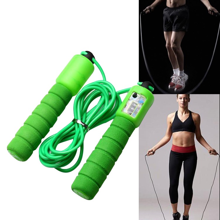 Adjustable Length Skipping Rope with Counter - Wear-resistant Foam Cotton Handle for Portable Jump Rope Exercise & Sports Training Equipment - Image 4