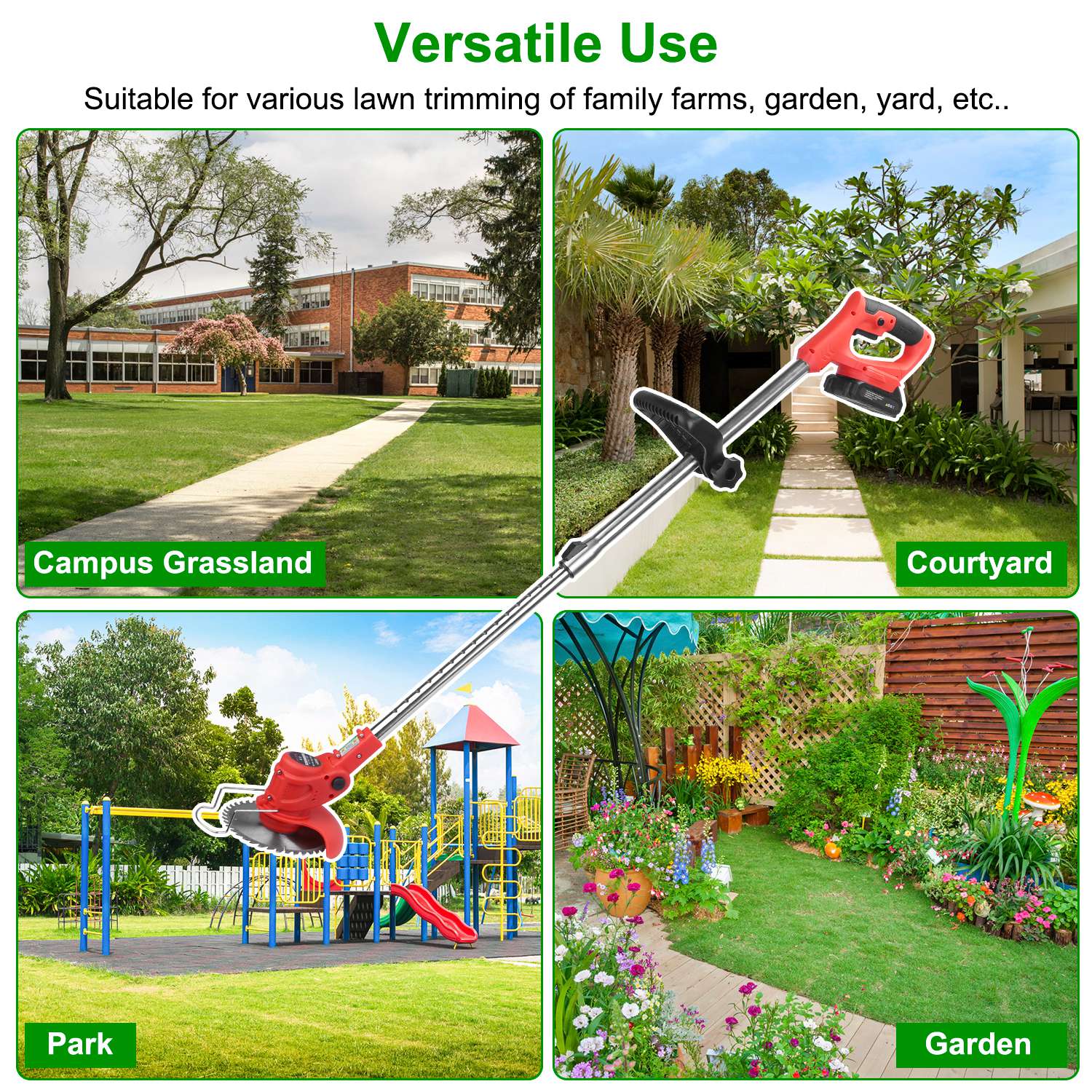 Versatile Adjustable Telescopic Weed Trimmer for Effortless Lawn Care - Image 8