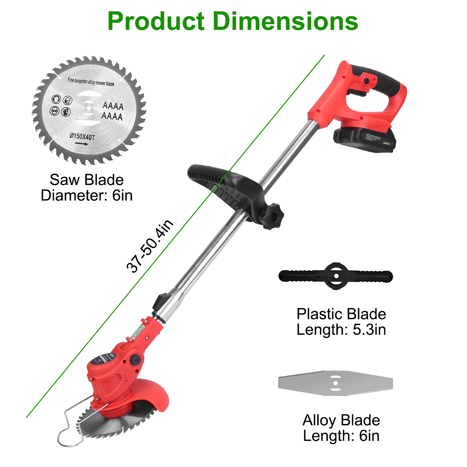 Versatile Adjustable Telescopic Weed Trimmer for Effortless Lawn Care - Image 9