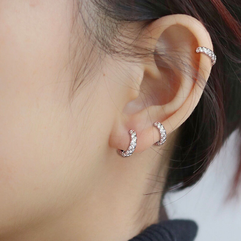 Stylish Round Zircon Earrings for Women - Unique Special-Interest Design