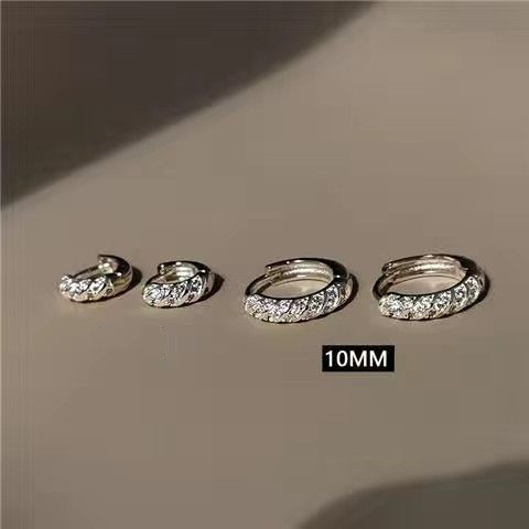 Stylish Round Zircon Earrings for Women - Unique Special-Interest Design - Image 4