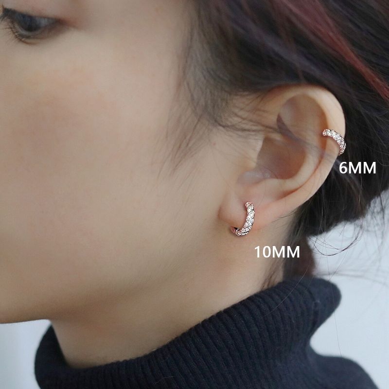 Stylish Round Zircon Earrings for Women - Unique Special-Interest Design - Image 5