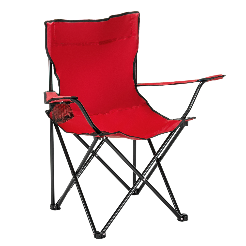 Durable Camping Chair with Black Frame and Red Oxford Cloth – Perfect for Outdoor Adventures - Image 5