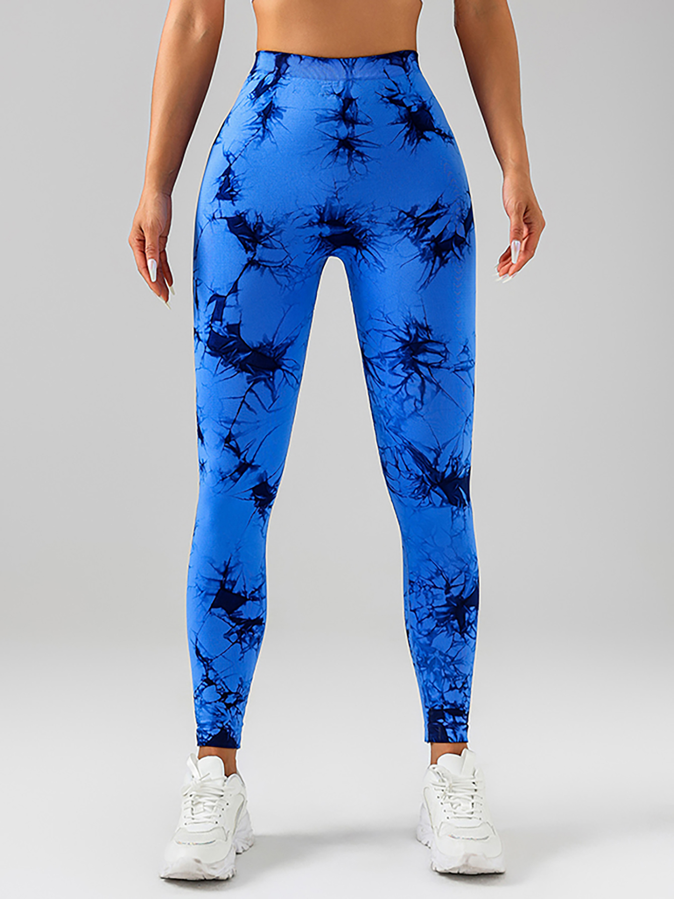 3 Pack Women's High Waisted Scrunch Workout Leggings, Butt Lifting Tie-Dye V Back Seamless Gym Yoga Leggings, Jada Leggings for Optimal Fitness - Image 6