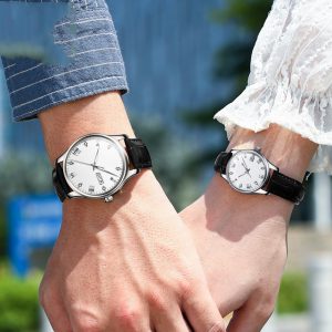 Fashionable Men's and Women's Waterproof Mechanical Watch with Diamond Set
