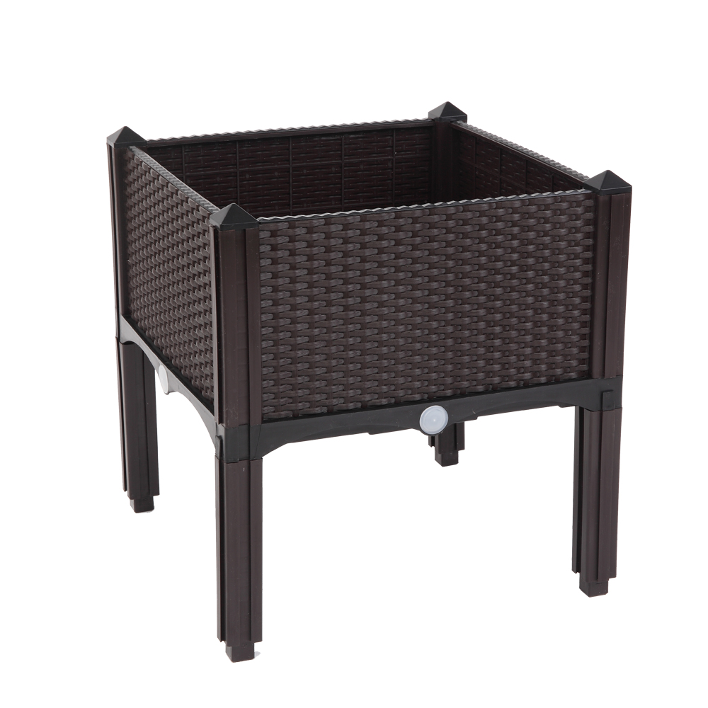 2PCS Brown Injection Molded Planter Box for Effortless Splicing - Image 7