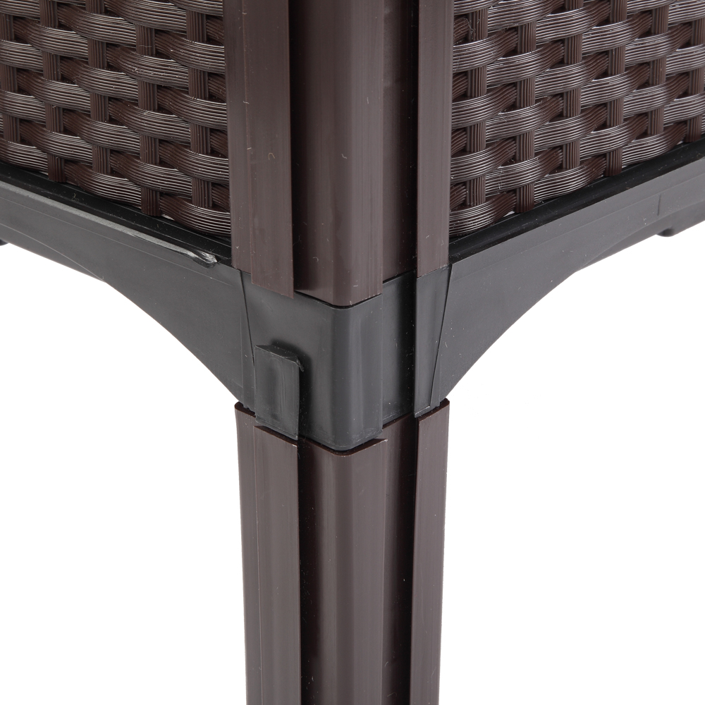 2PCS Brown Injection Molded Planter Box for Effortless Splicing - Image 22