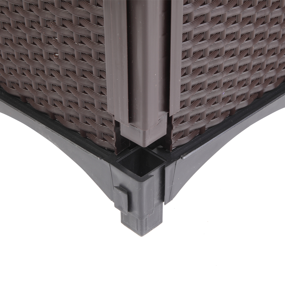 2PCS Brown Injection Molded Planter Box for Effortless Splicing - Image 38