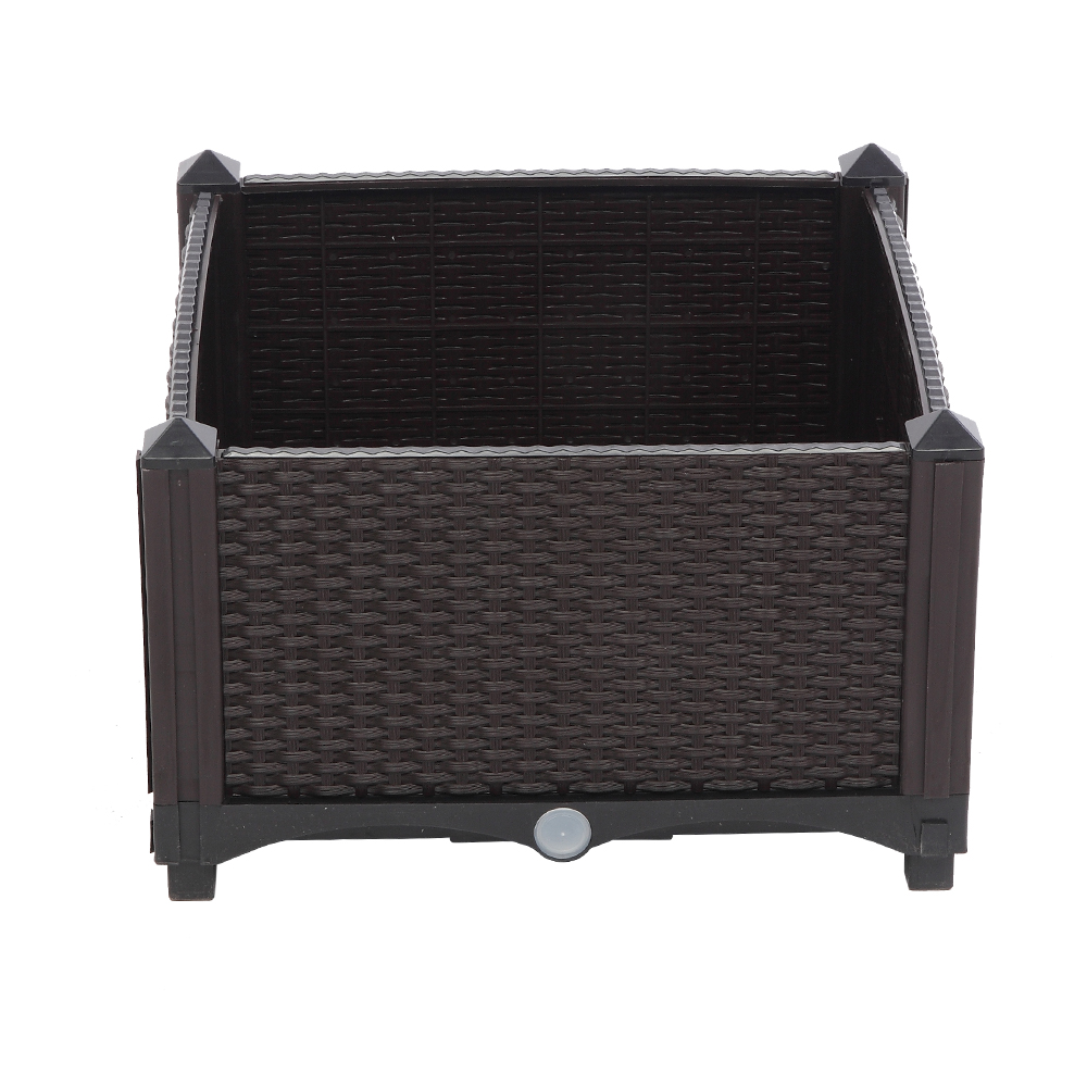 2PCS Brown Injection Molded Planter Box for Effortless Splicing - Image 50