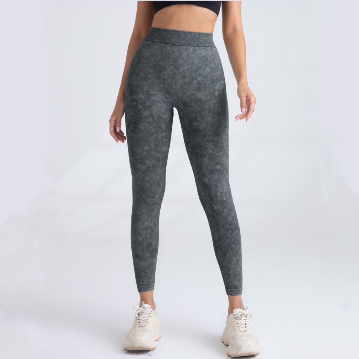 V-Back Scrunch Butt Workout Leggings for Women | Seamless High Waist Yoga Pants, Perfect for Gym and Activewear - Image 14