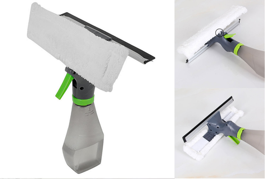 3-in-1 Multi-Purpose Handheld Car Cleaning Brush with Spray Bottle - Window Cleaner for Home and Kitchen - Image 3