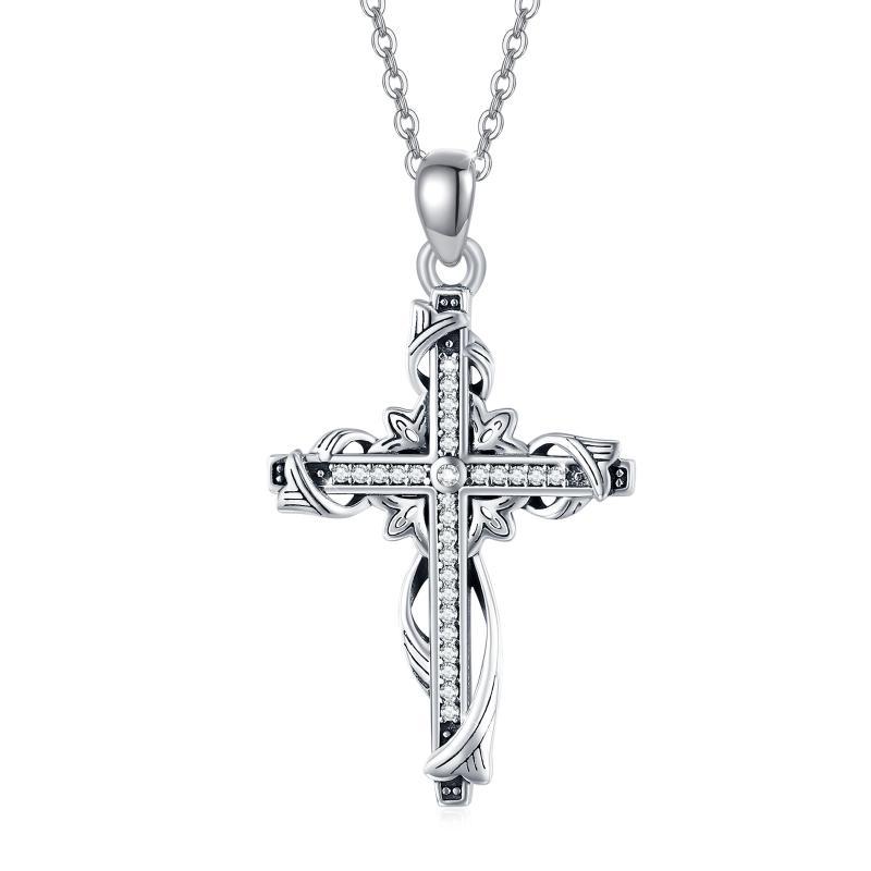 925 Sterling Silver Cross Pendant Necklace for Women - Elegant Cross Jewelry - Image 8