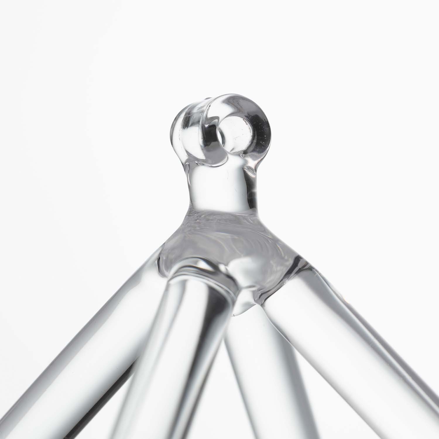 Professional Transparent Quartz Crystal Pyramid Yoga Instrument with Four-Corner Music Stand - Image 6