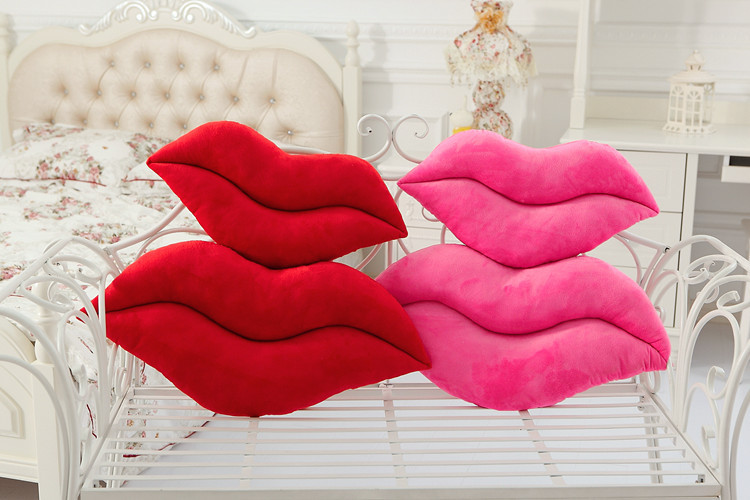Plush Big Lips Pillow - Creative and Sexy Home Decor Accent - Image 2