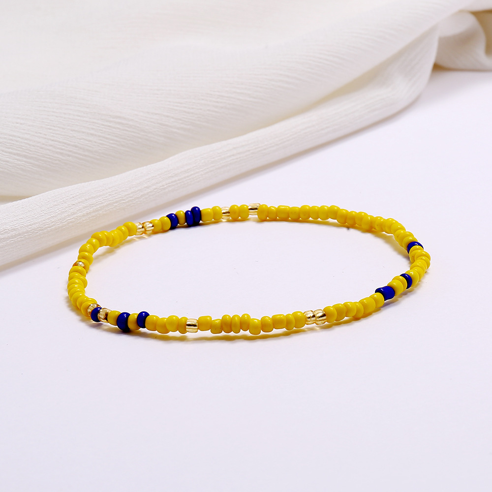 Versatile Colorful Rice Bead Anklet - Trendy Beach Style Jewelry - Image 2