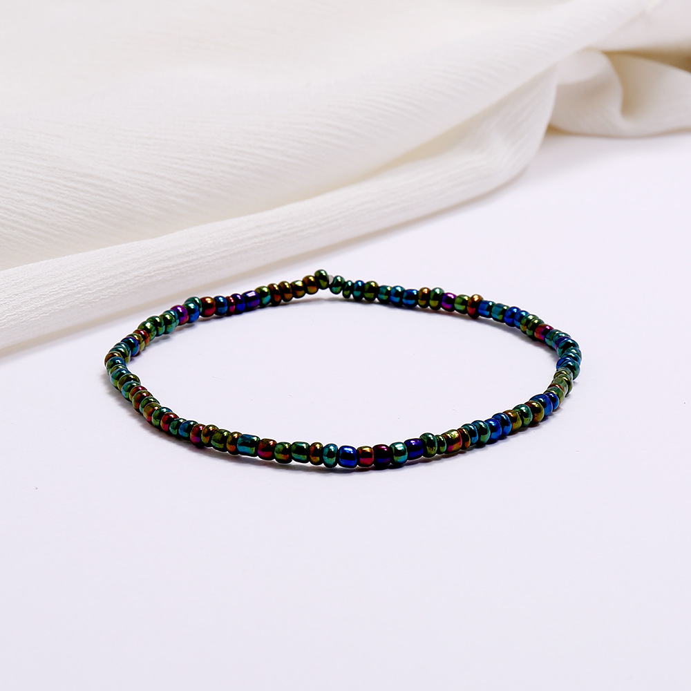 Versatile Colorful Rice Bead Anklet - Trendy Beach Style Jewelry - Image 5