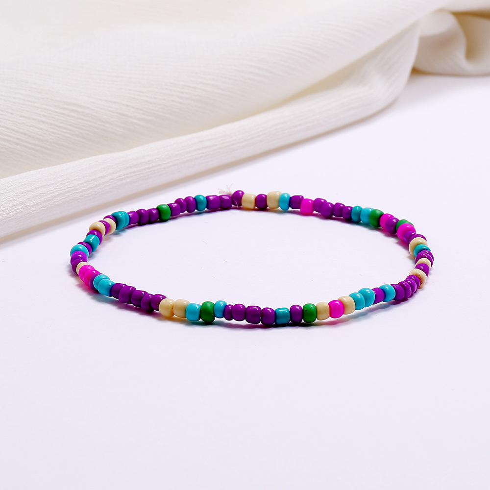 Versatile Colorful Rice Bead Anklet - Trendy Beach Style Jewelry - Image 8