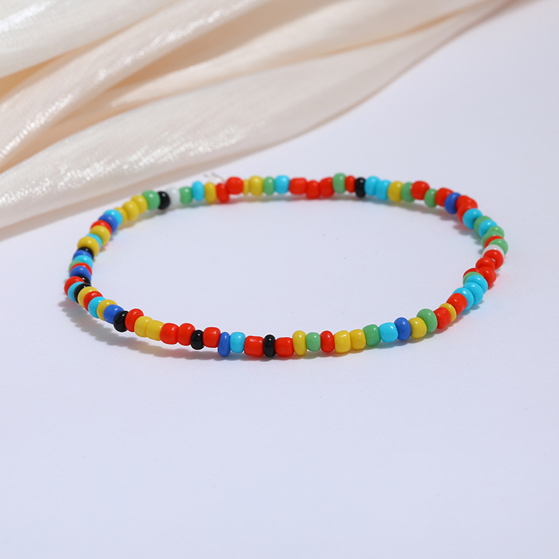 Versatile Colorful Rice Bead Anklet - Trendy Beach Style Jewelry - Image 15