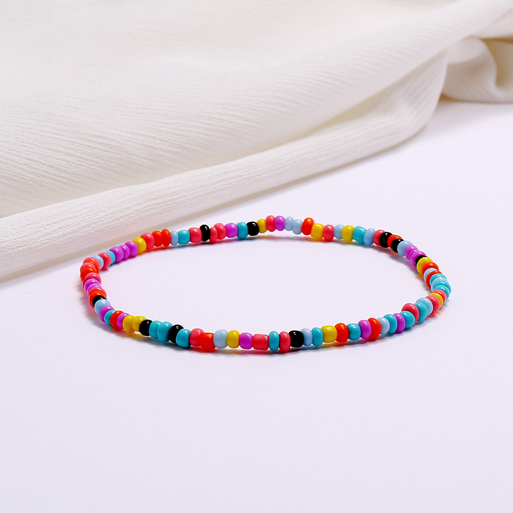 Versatile Colorful Rice Bead Anklet - Trendy Beach Style Jewelry - Image 16