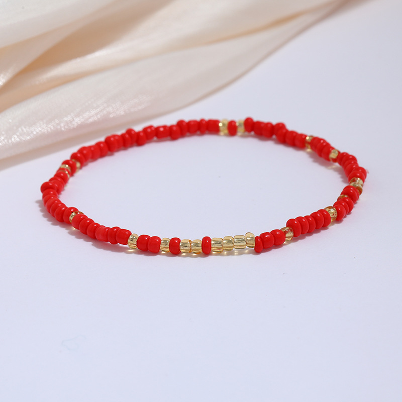 Versatile Colorful Rice Bead Anklet - Trendy Beach Style Jewelry - Image 20