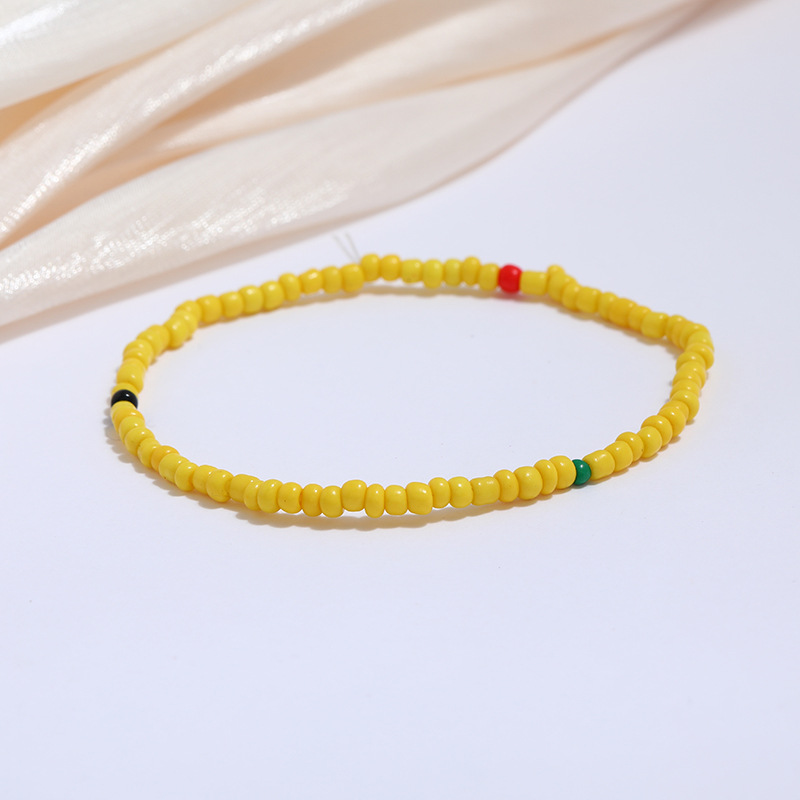 Versatile Colorful Rice Bead Anklet - Trendy Beach Style Jewelry - Image 24