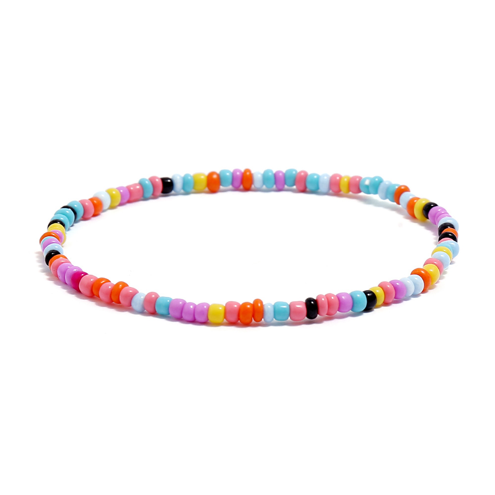 Versatile Colorful Rice Bead Anklet - Trendy Beach Style Jewelry - Image 26