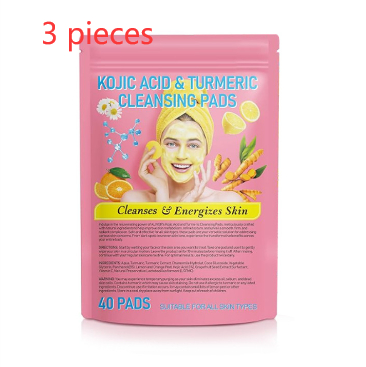 Turmeric Cleansing Pad with Compressed Turmeric & Kojic Acid for Radiant Skin - Image 2