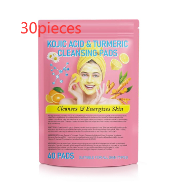 Turmeric Cleansing Pad with Compressed Turmeric & Kojic Acid for Radiant Skin - Image 4