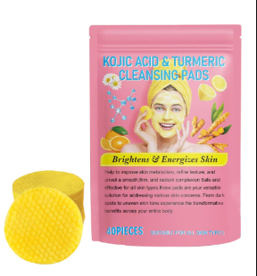 Turmeric Cleansing Pad with Compressed Turmeric & Kojic Acid for Radiant Skin - Image 6