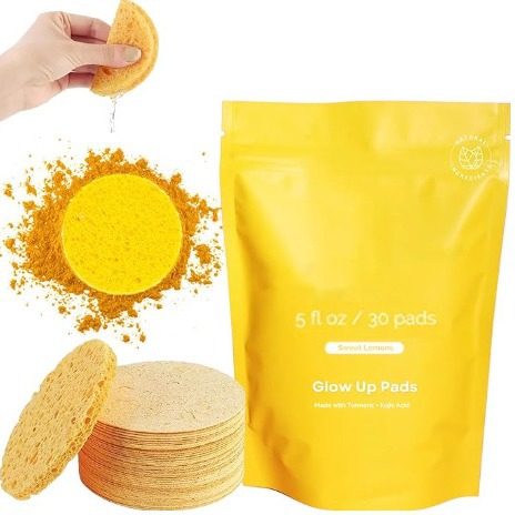 Turmeric Cleansing Pad with Compressed Turmeric & Kojic Acid for Radiant Skin - Image 8