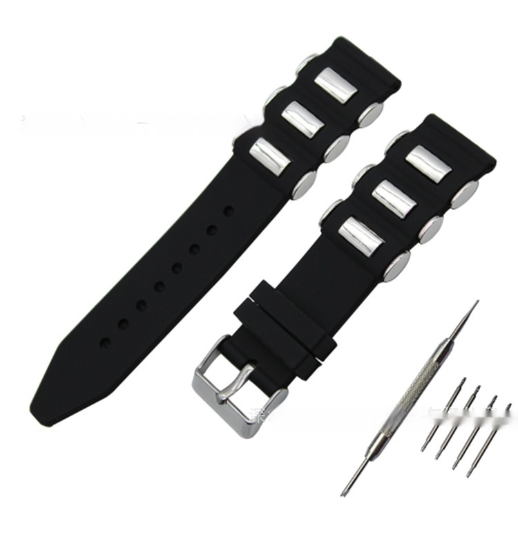 Universal Silicone Strap in Black - Versatile and Durable Accessory