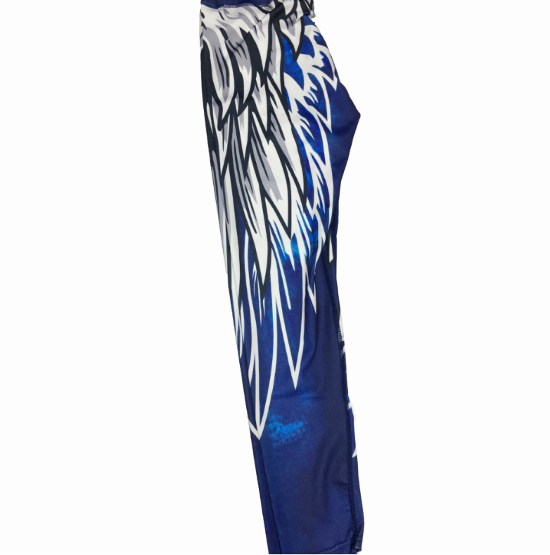 3D Wings Digital Print Yoga Leggings – Stylish & Comfortable Activewear - Image 2