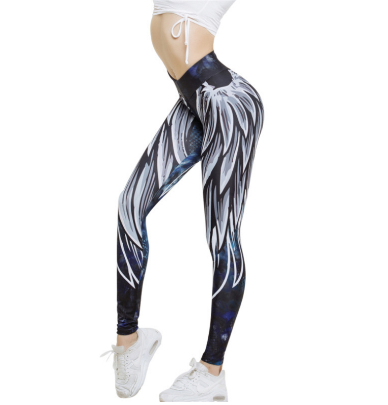 3D Wings Digital Print Yoga Leggings – Stylish & Comfortable Activewear - Image 7