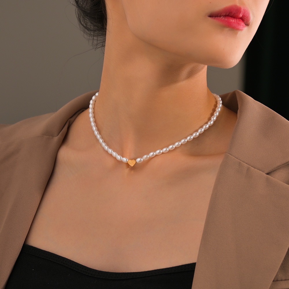 Bohemian Ocean-Inspired Turquoise Starfish Resin Heart Love Bead Necklace