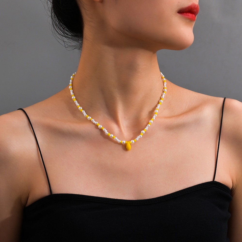 Bohemian Ocean-Inspired Turquoise Starfish Resin Heart Love Bead Necklace - Image 15