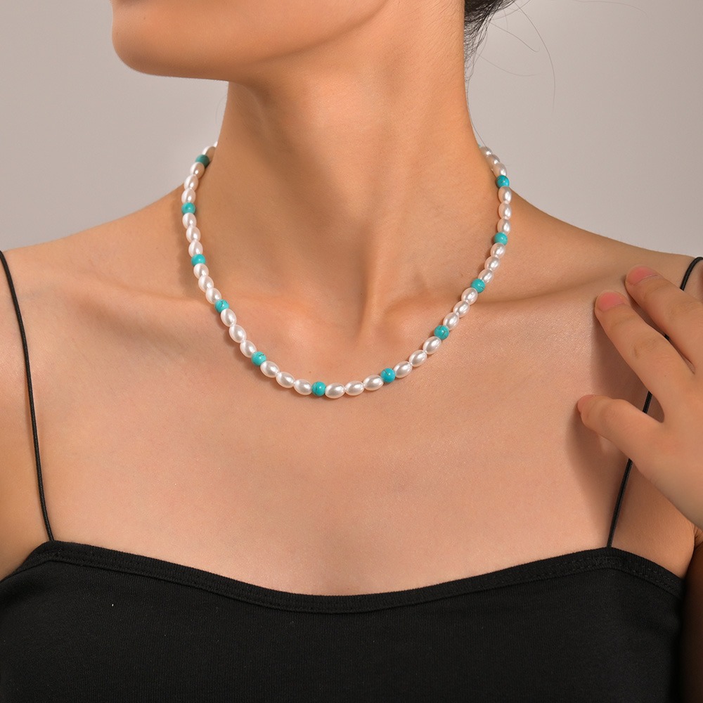 Bohemian Ocean-Inspired Turquoise Starfish Resin Heart Love Bead Necklace - Image 19