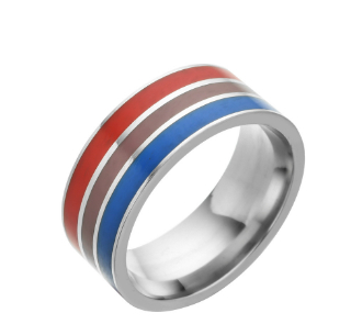 Bisexual Pride Stainless Steel Ring - Celebrate Love in Europe - Image 3