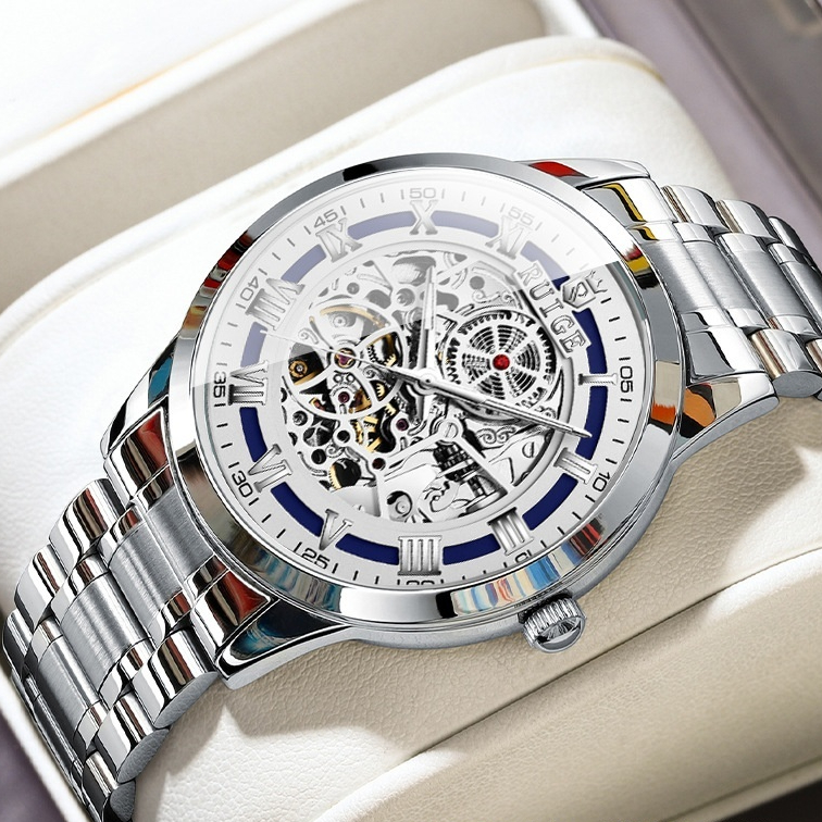 Double-Sided Hollow Automatic Men's Mechanical Watch - Stylish & Precision Timepiece - Image 4