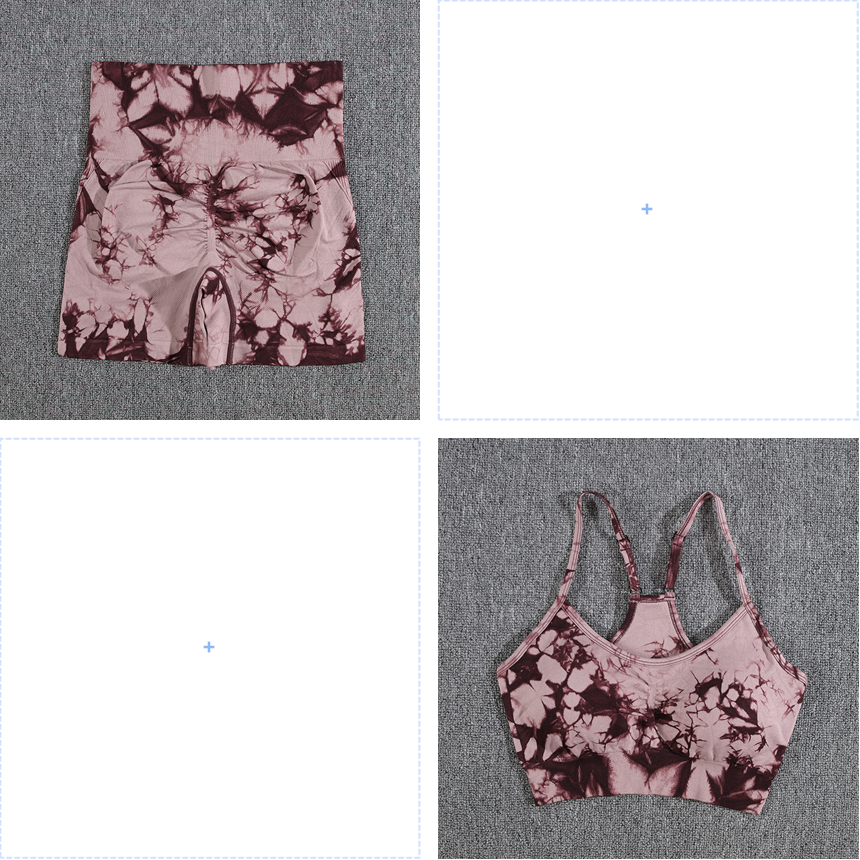 Women's High Waist Tie-Dye Yoga Pants Suit for Hip Lift & Slim Fit Fitness - Image 15