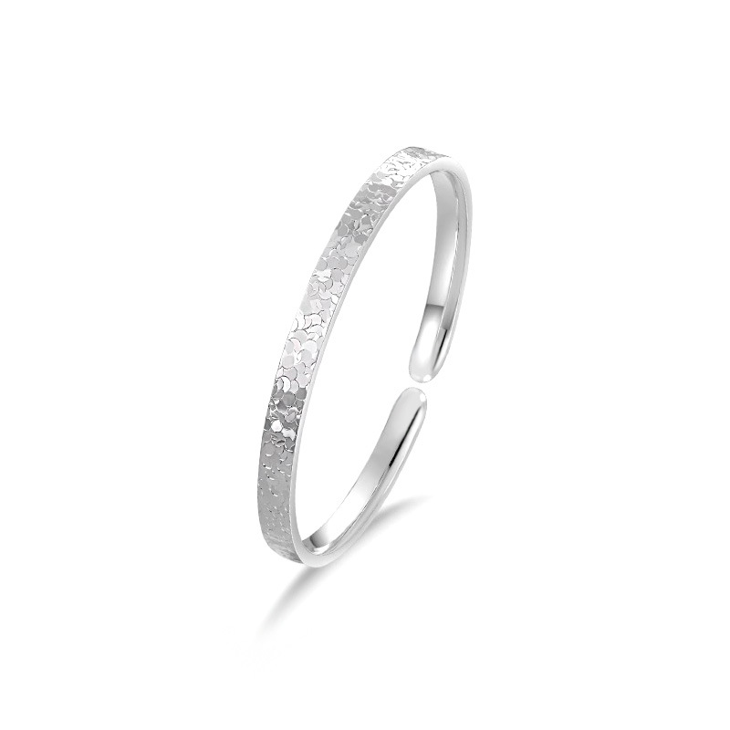 Elegant Women's Silver Bracelet with Simple Starry Sky Design - Image 5