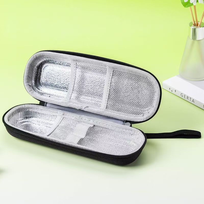 Portable Insulin Cold Storage Bag with Hard Case and Ice Pack - Image 3