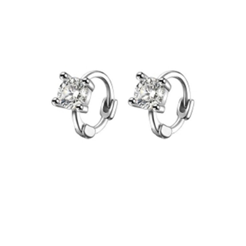 Elegant Small Zircon Stud Earrings for Women - Stylish and Simple Design - Image 5